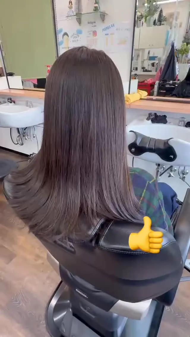 グレージュカラー‼️